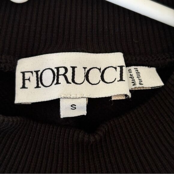 Fiorucci Logo Women’s Cropped Black Sweatshirt Sz S - Picture 10 of 10